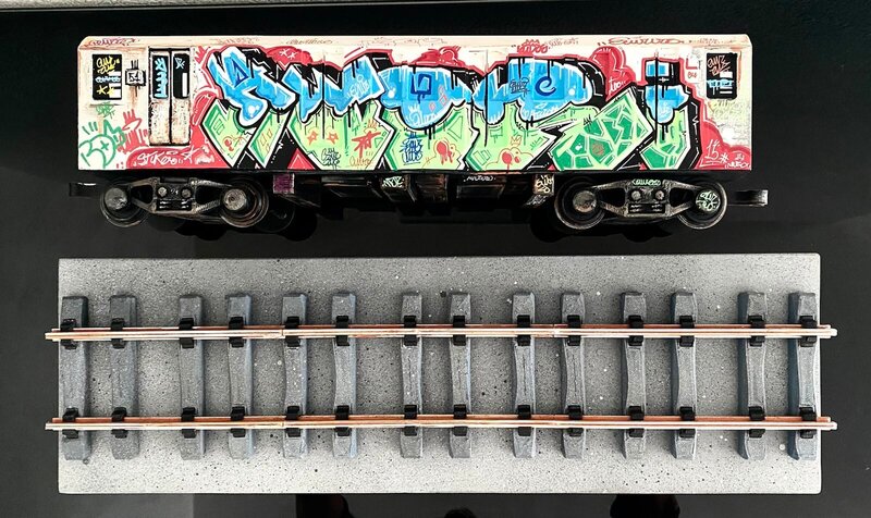 Wagon Graffiti d'Alberto Blanchart, 2023 (vue 6)