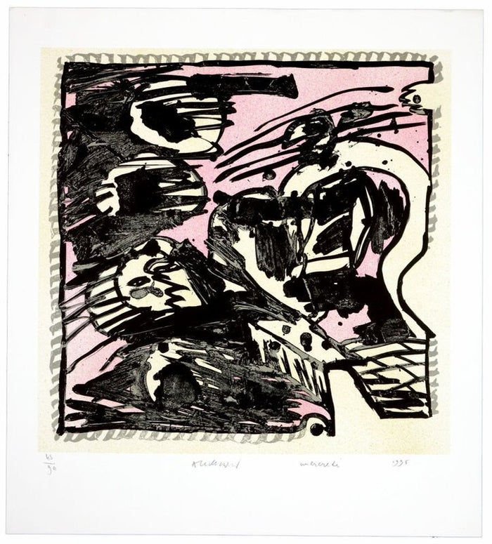Une bonne semaine / Mercredi(A Good Week / Wednesday) by Pierre Alechinsky, 1998