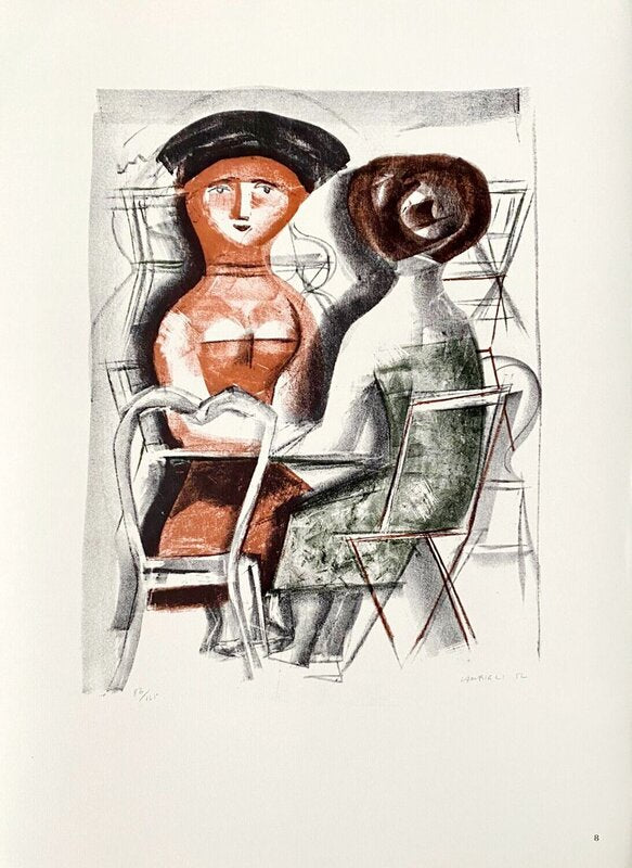 Al Tavolino de Massimo Campigli, 1965