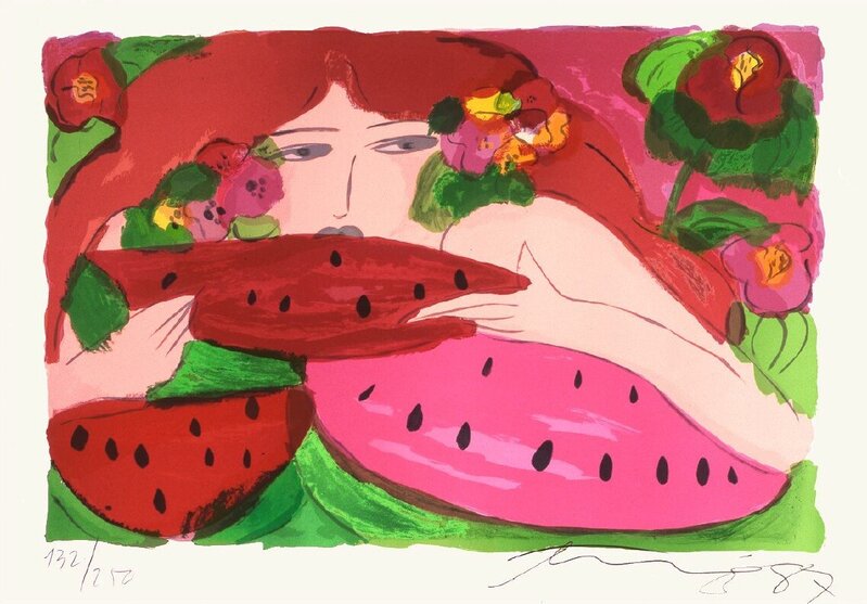 Pastèque by Walasse Ting 丁雄泉, 1987