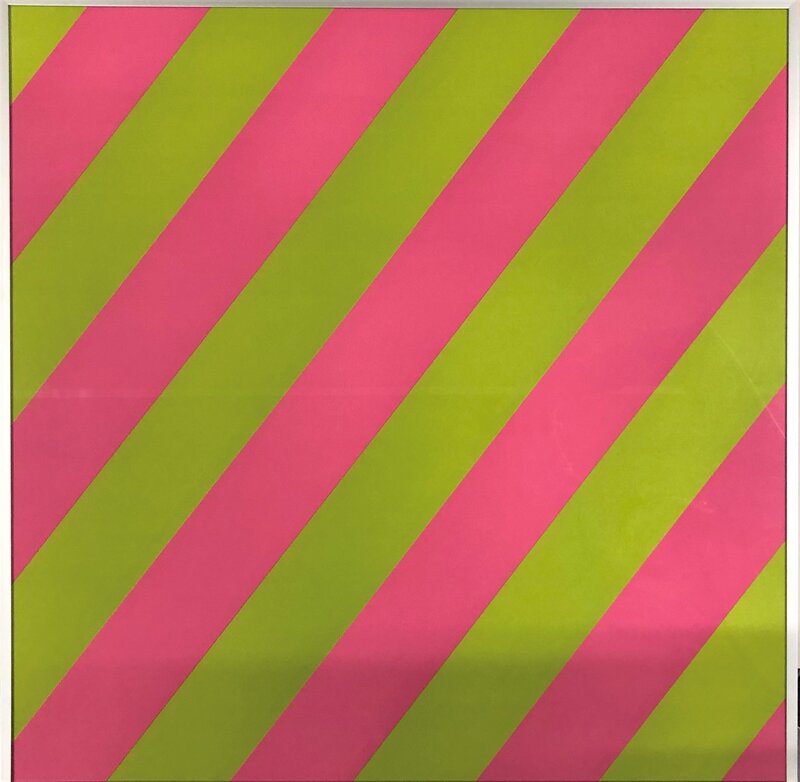 Composition Pink / Green by Olivier Mosset, 2003