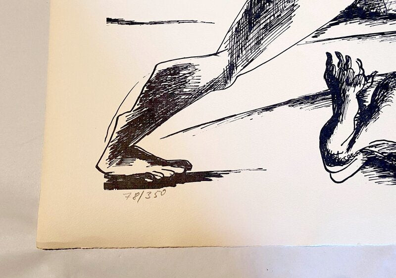 The Labours of Hercule - Fight against the Nemean lion by Ossip Zadkine, 1960 (view 2)