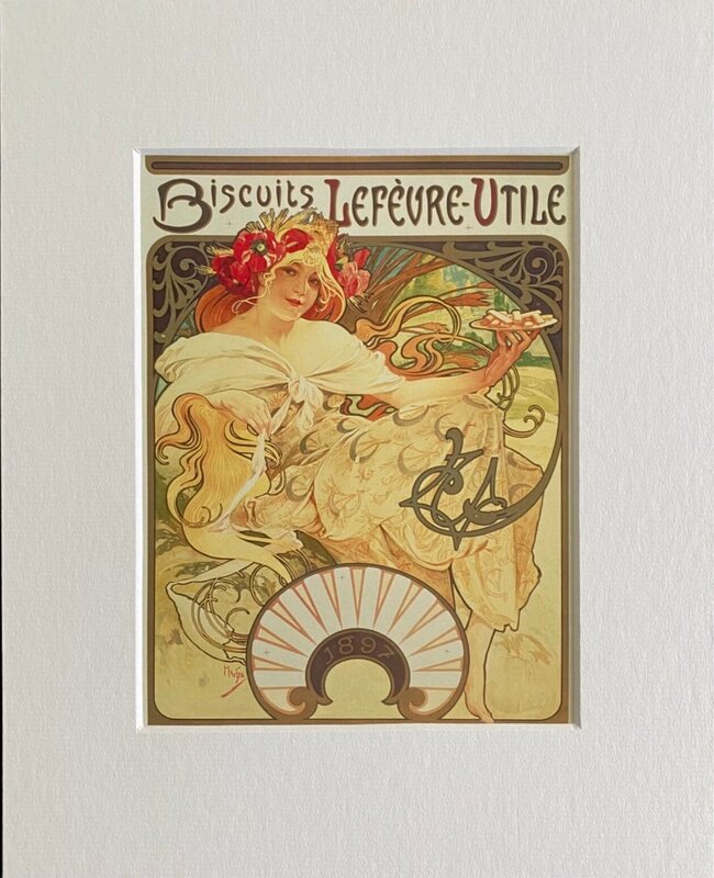 Biscuits Lefèvre-Utile d'Alphonse Mucha, 2023