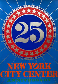 New York City Center Anniversary de Robert Indiana, 1968