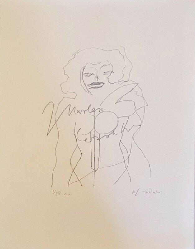 Marilyn was here by Richard Lindner, 1970