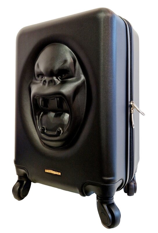 Kong Escape Suitcase (Black & Bronze) by Richard Orlinski, 2022