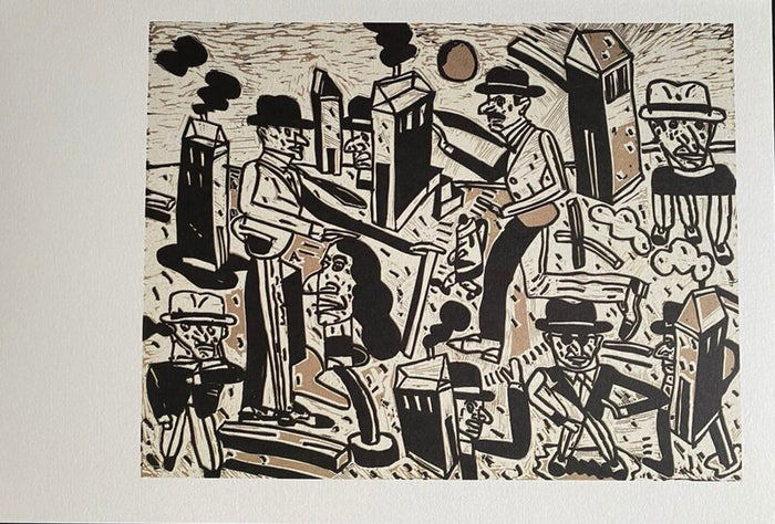 Paysage habité d'Antonio Seguí, 1990