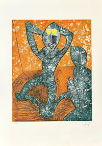 Baj chez Picasso 11 d'Enrico Baj, 1969