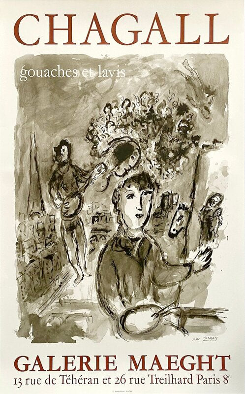 Gouaches et lavis de Marc Chagall, 1977