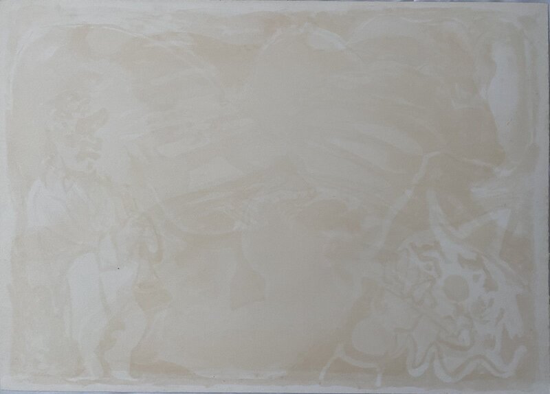 Hommage à Federico Fellini de Jean Messagier, 1976 (vue 5)
