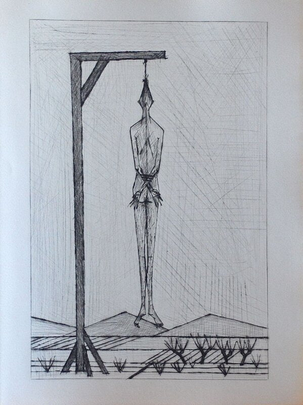 Les chants de Maldoror II de Bernard Buffet, 1952