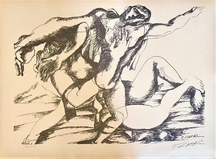 The Labours of Hercule - Fight against Hippolyte, queen of the Amazons d'Ossip Zadkine, 1960