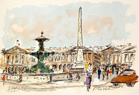 Place de la Concorde d'Urbain Huchet, 1960