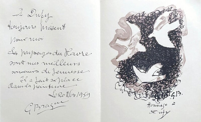 Hommage à Raoul Dufy by Georges Braque, 1965