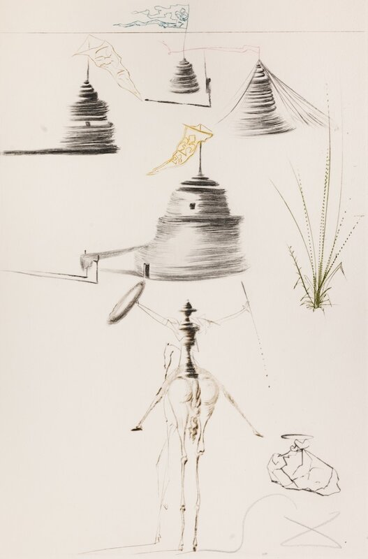 Tristan and Iseult : The Camp of King Marc by Salvador Dalí, 1970