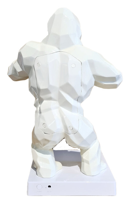 Wild Kong Speaker (White) by Richard Orlinski, 2020 (view 2)