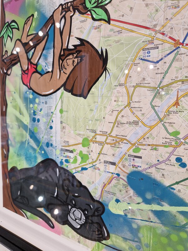 Mowgli & Bagheera (Metro Map of Paris) by FAT, 2020 (view 3)