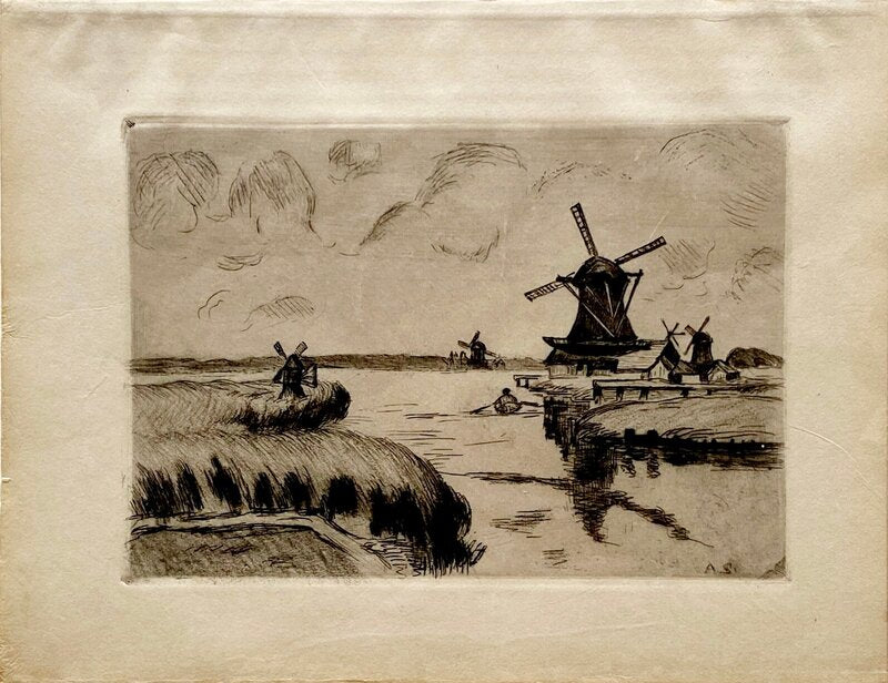 Les Moulins de Zaandam d'Armand Guillaumin, 1906