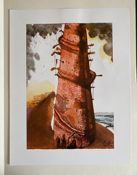 The Tower of Babel (Genesis 11:4) de Salvador Dalí, 1985 (vue 2)