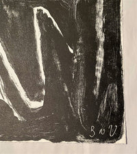 Composition noire de Bram van Velde, 1965 (vue 2)