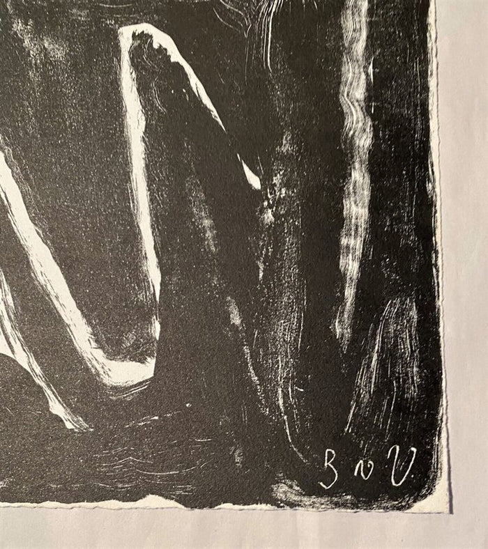 Composition noire de Bram van Velde, 1965 (vue 2)