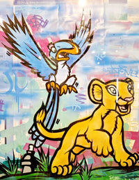 Lion King (Metro Map of Paris) de FAT, 2022 (vue 2)