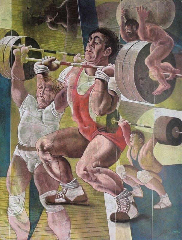 Weightlifting de Hans Erni, 1983