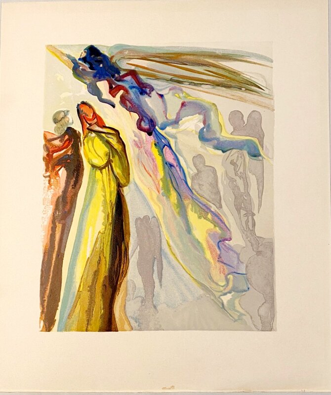 La Divine Comédie - Paradis 16 - Apparition de l'ancêtre by Salvador Dalí, 1963