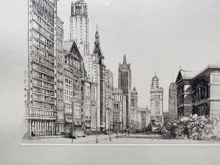 Chicago : Michigan Avenue n°1 de Donald Shaw MacLaughlan, 1931 (vue 2)