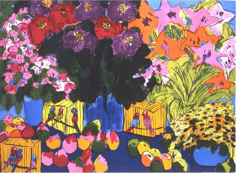 Jardin exotique de Walasse Ting 丁雄泉, 1986