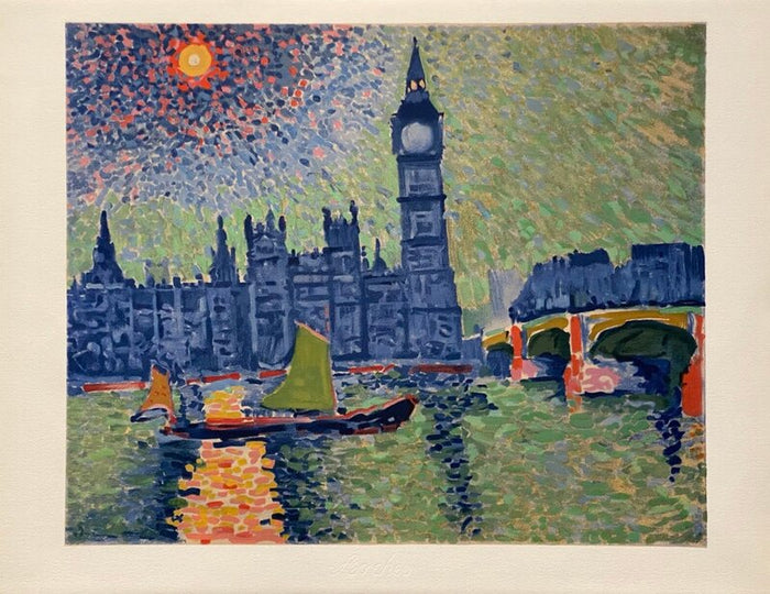 Londres, La Tamise et Big Ben by André Derain, 1972