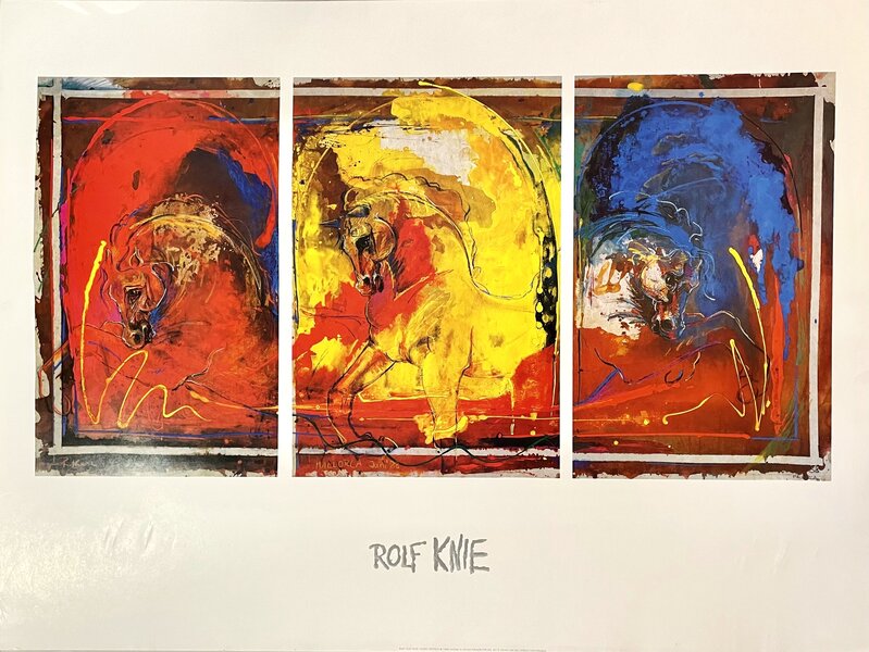 Horse Triptych by Rolf Knie, 1986