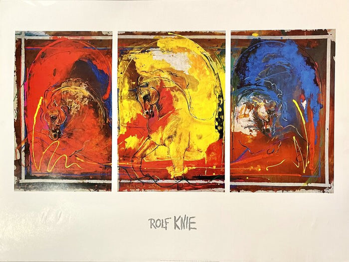 Horse Triptych by Rolf Knie, 1986