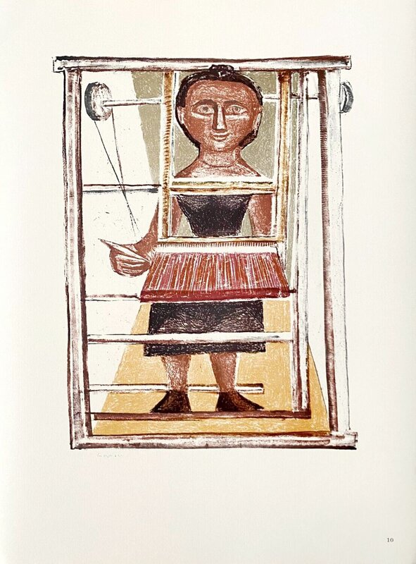 La Tessitrice by Massimo Campigli, 1965