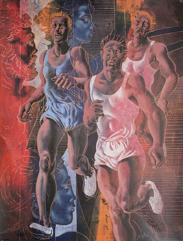 Athletics de Hans Erni, 1983