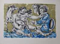 Aquarius and Mozart portrait de Hans Erni, 1970