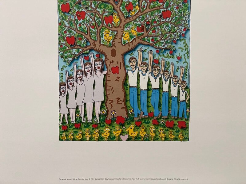 The apple doesn't fall far from the tree de James Rizzi, 2004 (vue 2)