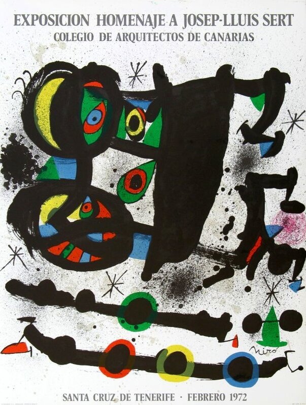 Exposicion homenaje a Josep-Lluis Sert by Joan Miró, 1972