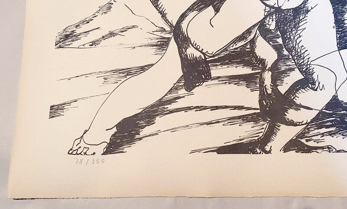 The Labours of Hercule - Fight against Hippolyte, queen of the Amazons d'Ossip Zadkine, 1960 (vue 2)