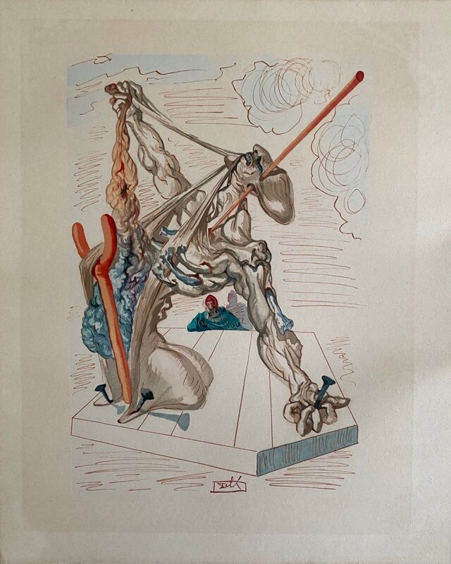 La Divine Comédie - Enfer 29 - Les Falsificateurs by Salvador Dalí, 1963 (view 2)