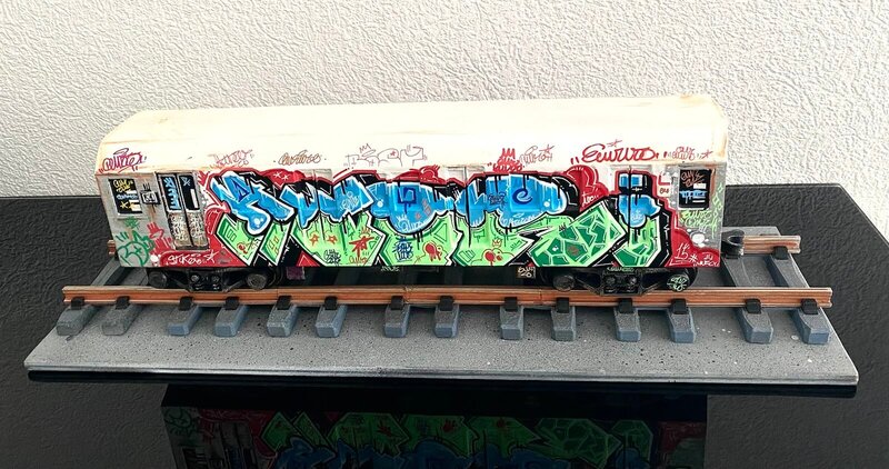 Wagon Graffiti d'Alberto Blanchart, 2023 (vue 4)