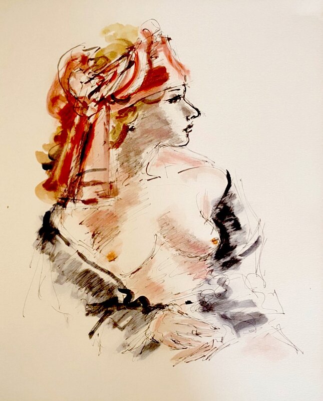 Femme au madras by André Dignimont, 1968