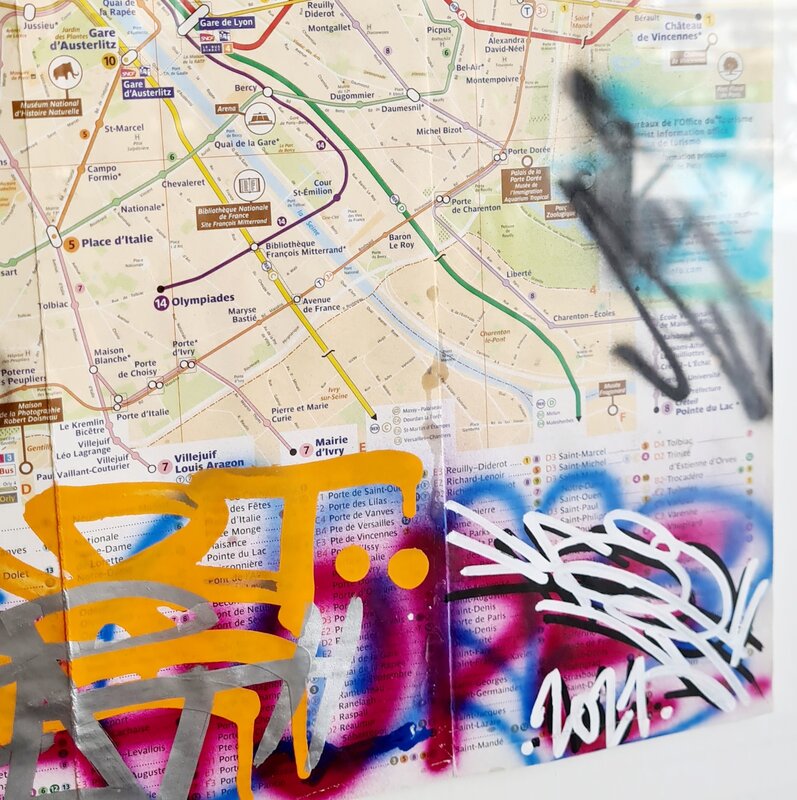Scrooge (Metro Map of Paris) de FAT, 2021 (vue 2)