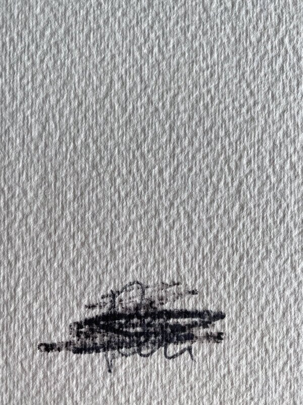 Scratched signature de Ben Vautier, 1975 (vue 3)