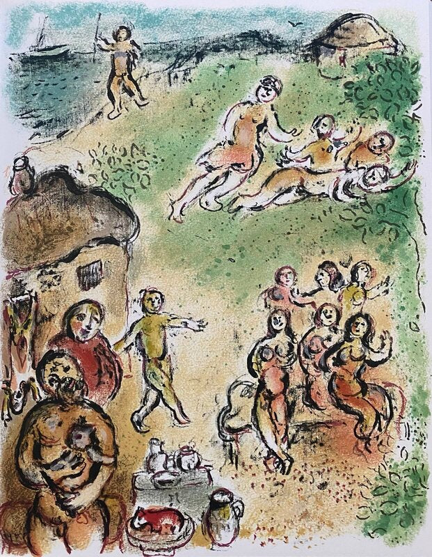 The Odyssey - The island of Aeolus de Marc Chagall, 1989