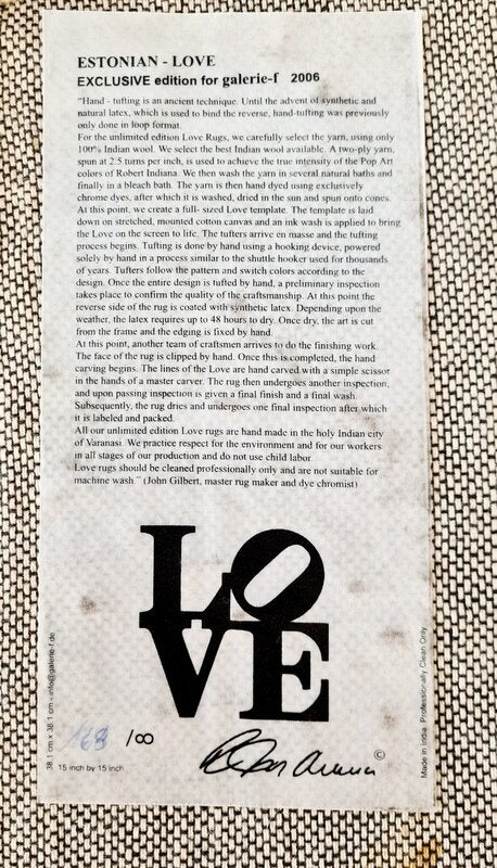 Estonian Love by Robert Indiana, 2006 (view 3)