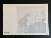 La mère de l'artiste au perroquet by David Hockney, 1990 (view 2)