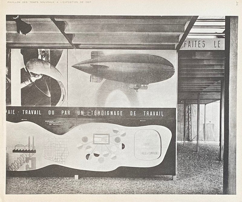 Pavillon des temps nouveaux - Travail by Le Corbusier, 1938