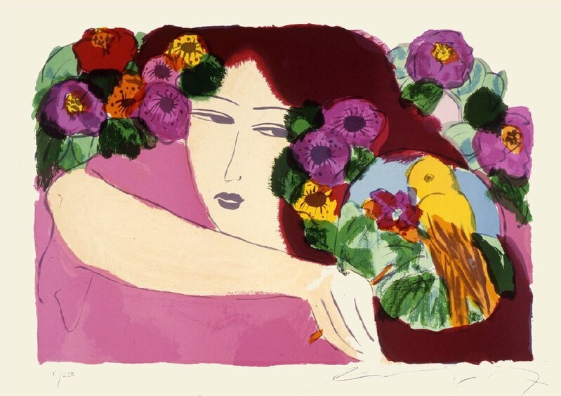 Perroquet by Walasse Ting 丁雄泉, 1986