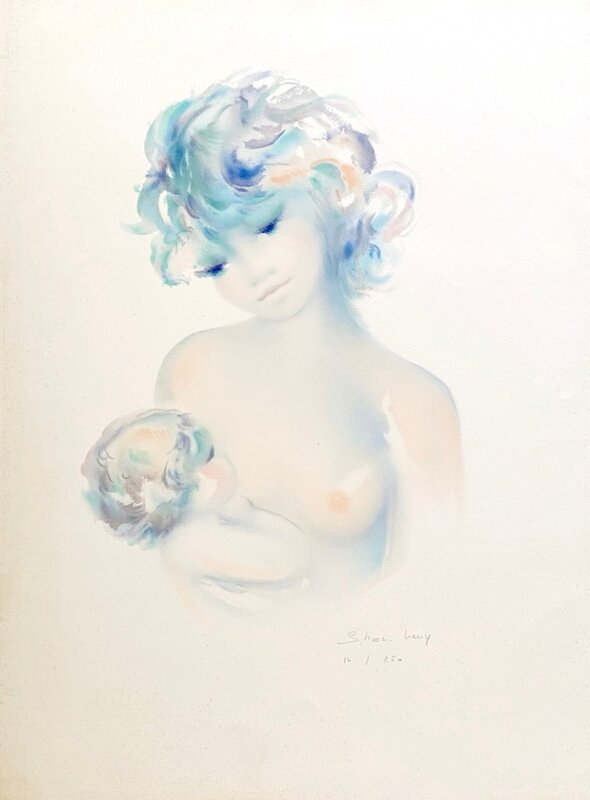 Jeune mère de Shan-Merry, vers 1990